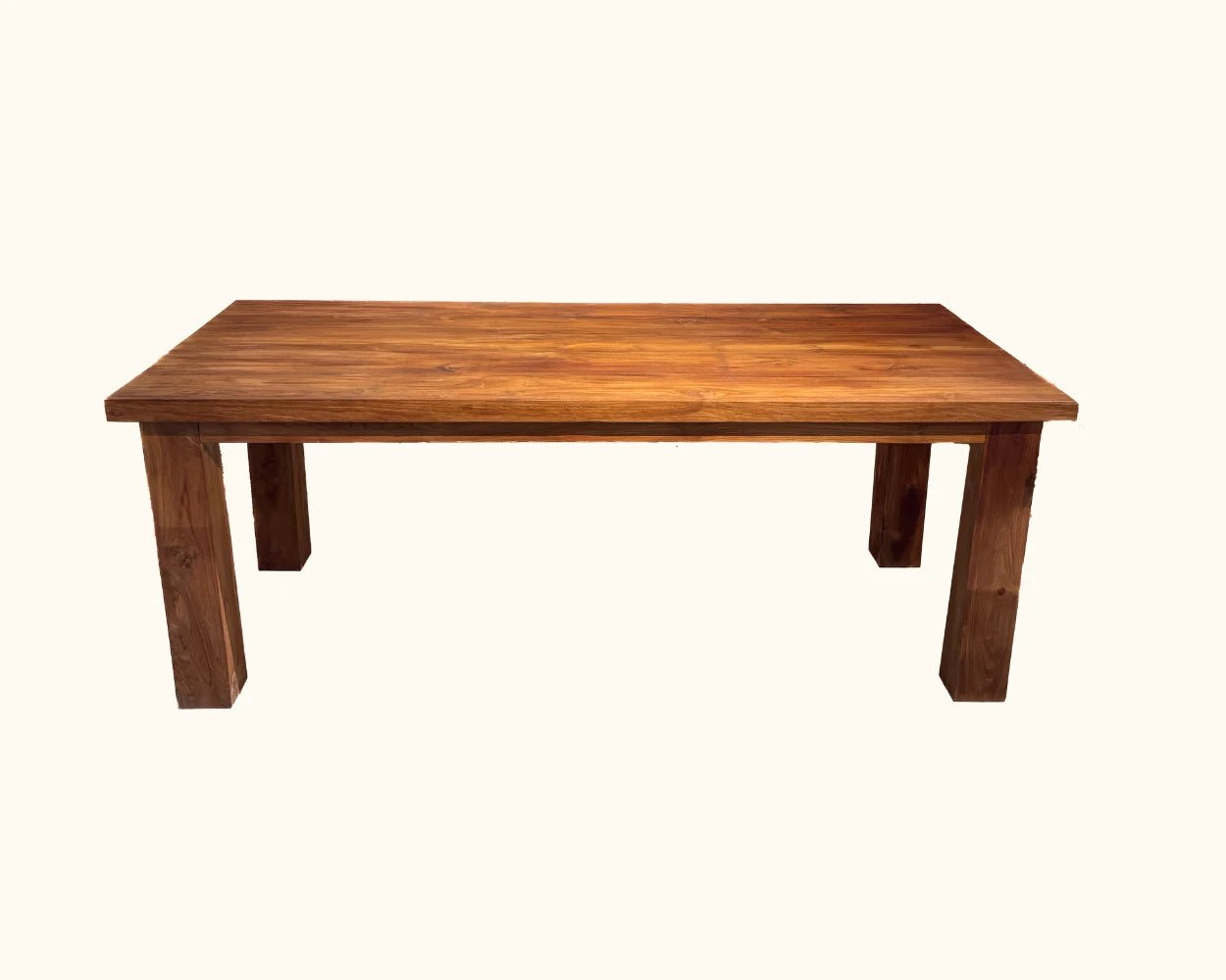 OMBAI Safara Rustic Dining Table Teak Wood (4 sizes)