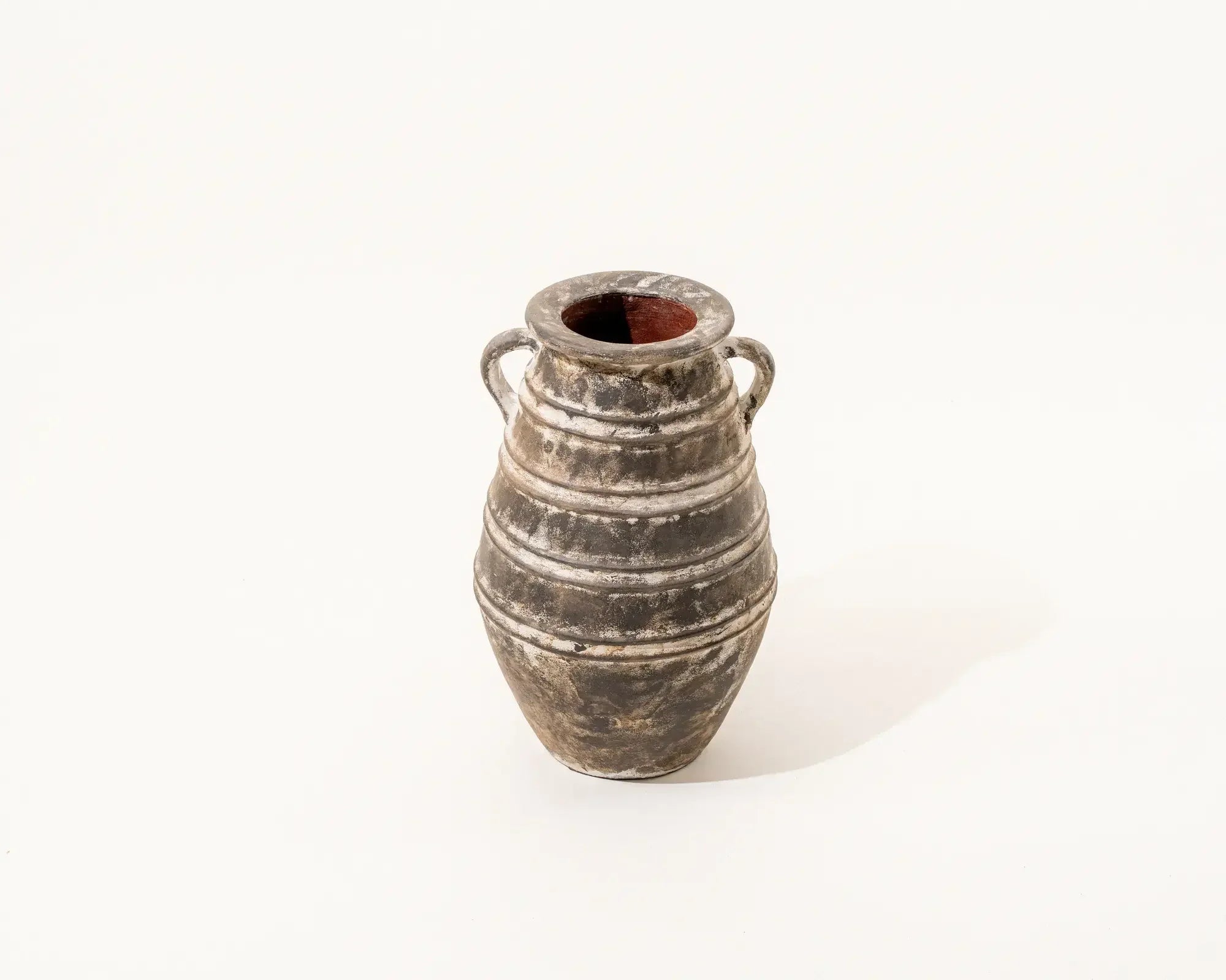 Aged Artisan Amphora Cermaic Vase