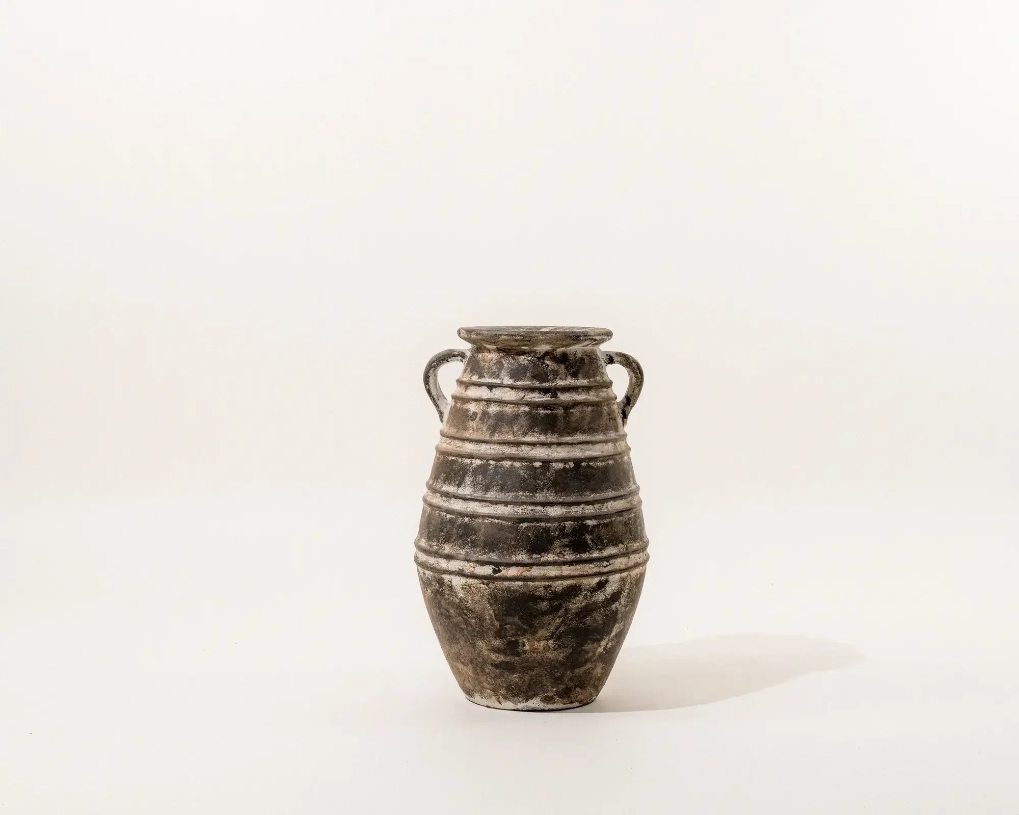 Aged Artisan Amphora Cermaic Vase