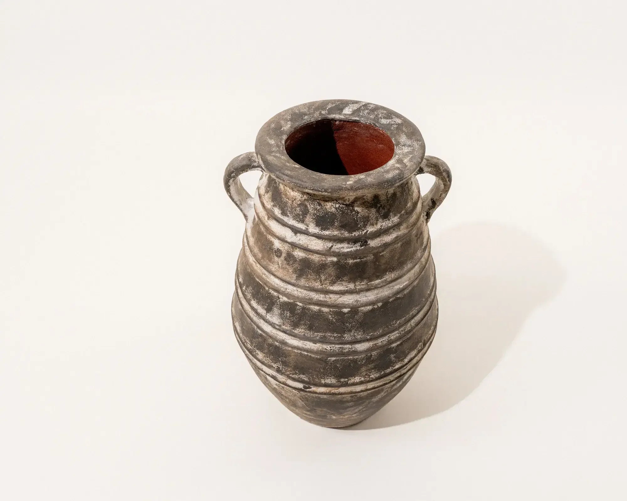 Aged Artisan Amphora Cermaic Vase