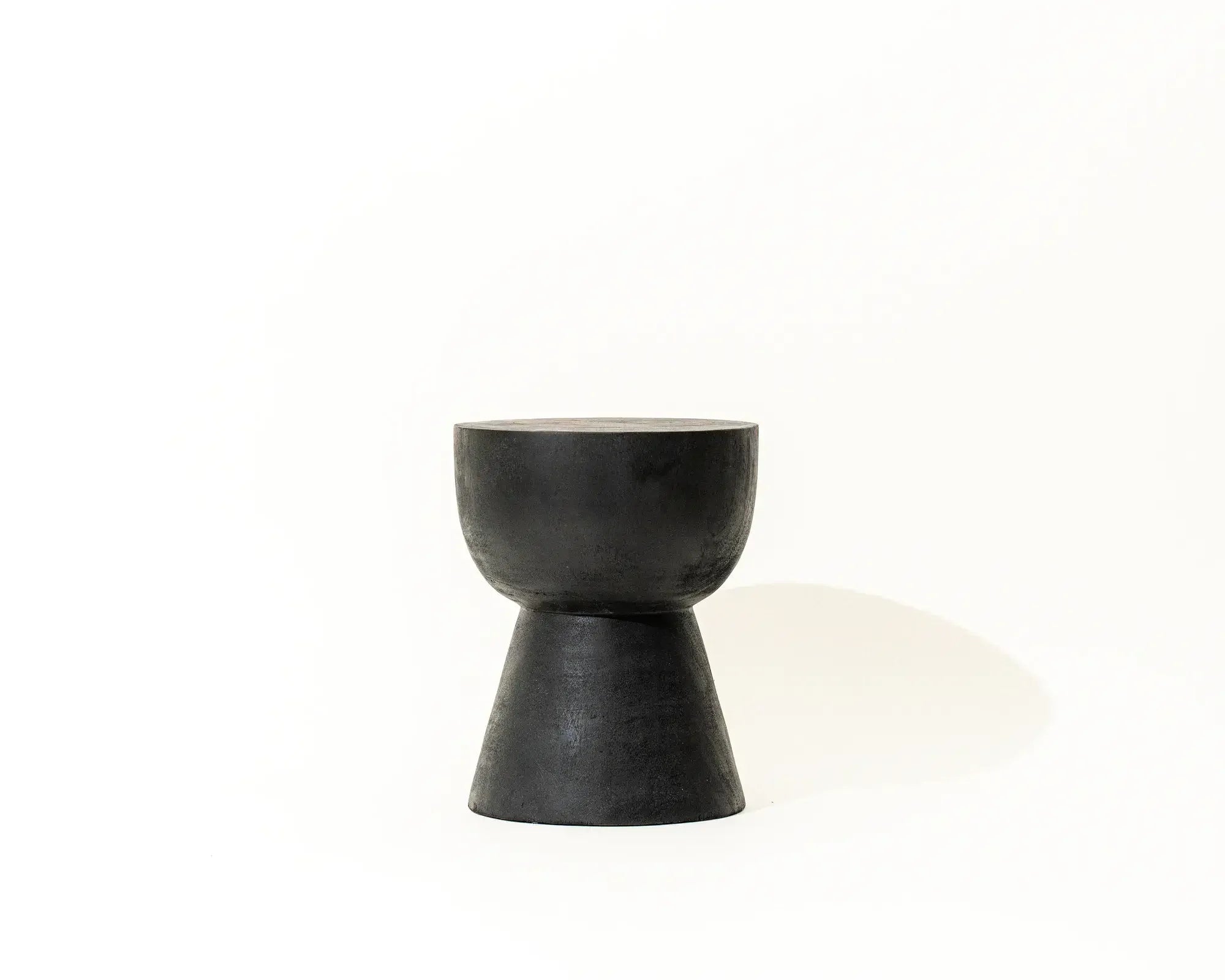 Ahi Black Side Table & Stool Suar Wood