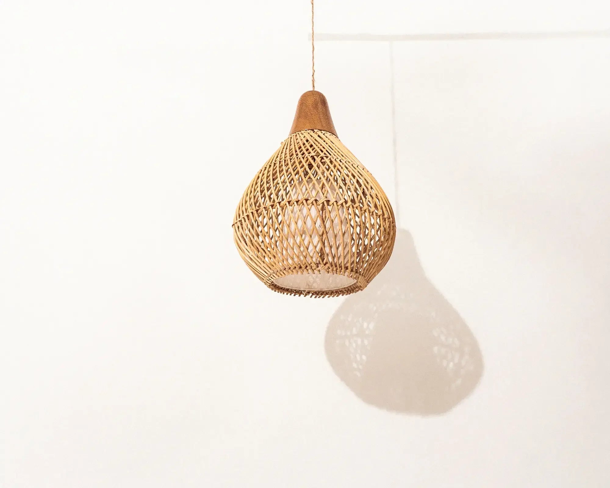 Aralina Tear Drop Rattan Pendant Lamp (natural)