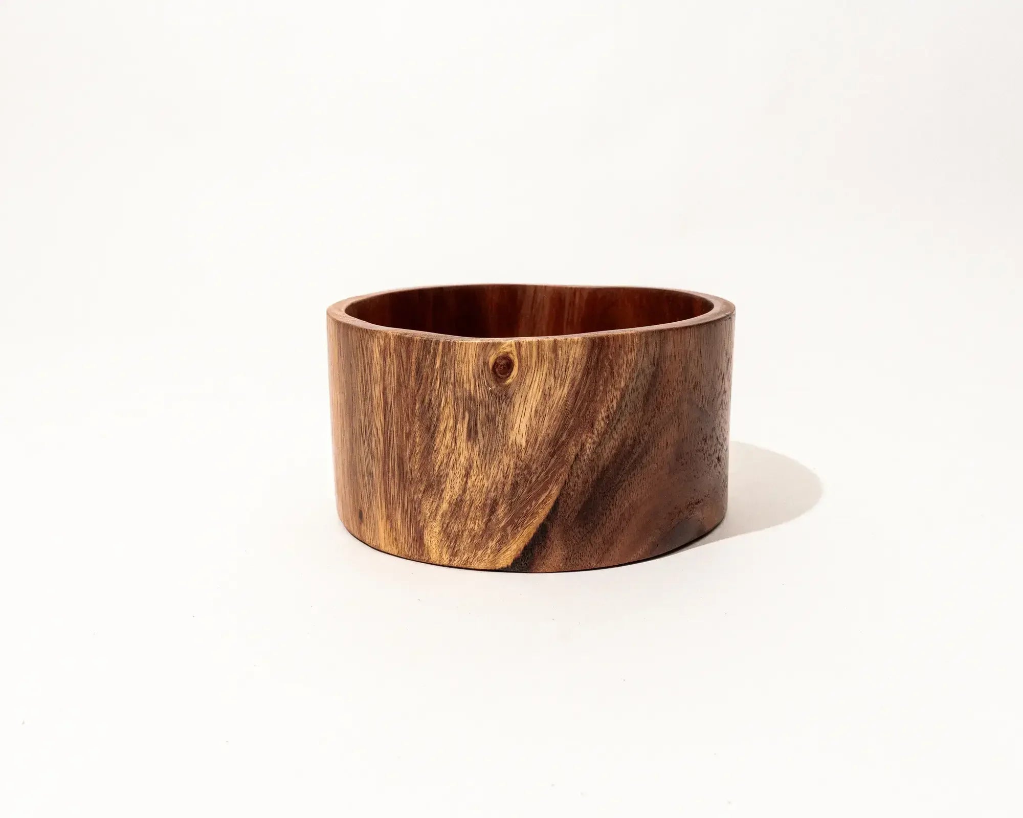 Culebra Flat Bottom Handcrafted Mungur Wood Salad Bowl