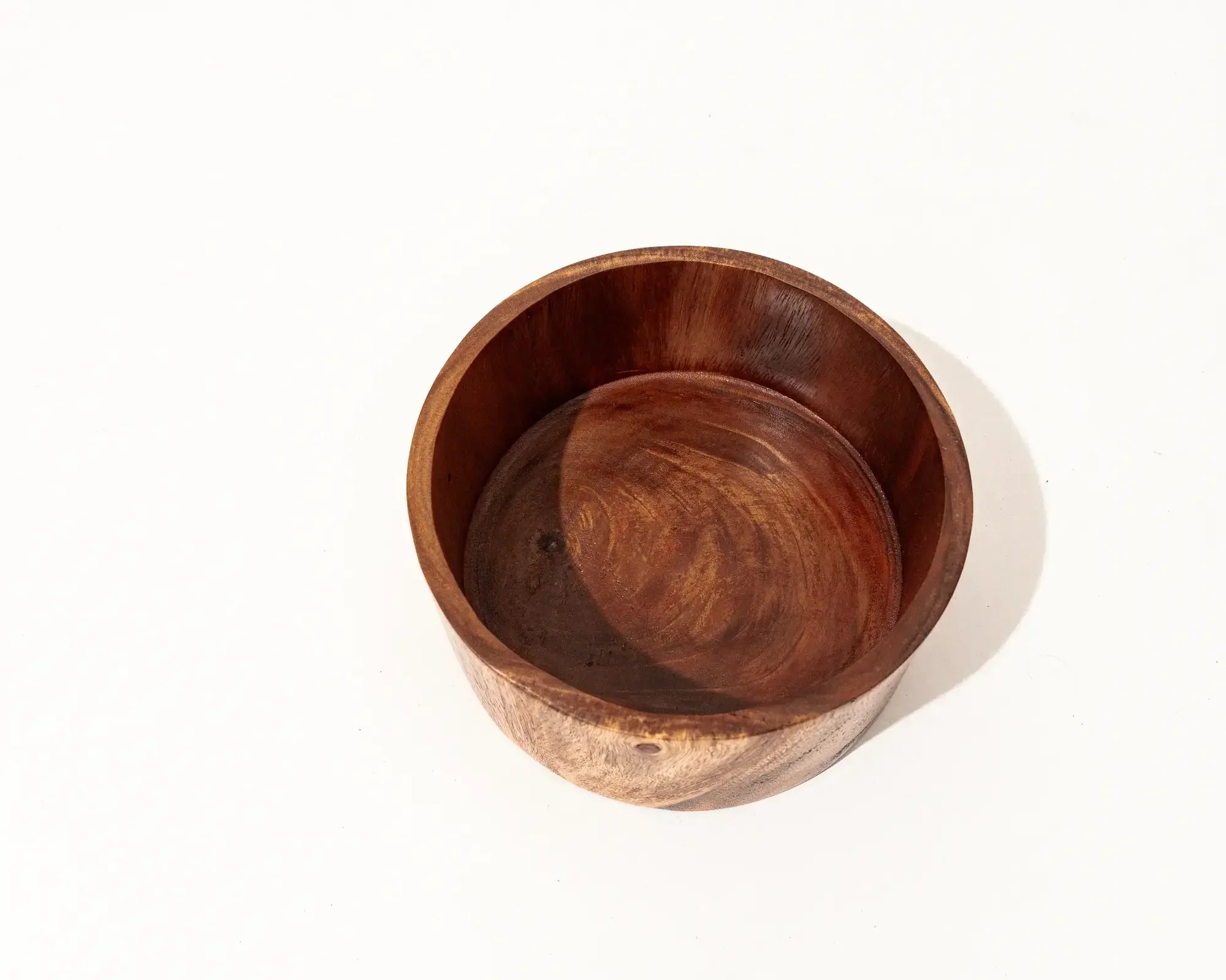 Culebra Flat Bottom Handcrafted Mungur Wood Salad Bowl