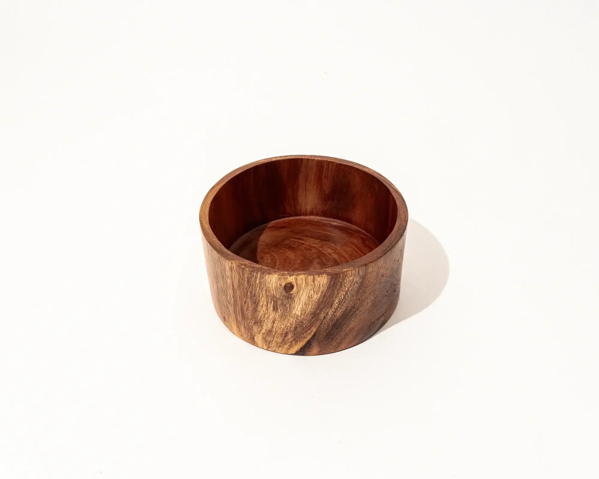 Culebra Flat Bottom Handcrafted Mungur Wood Salad Bowl