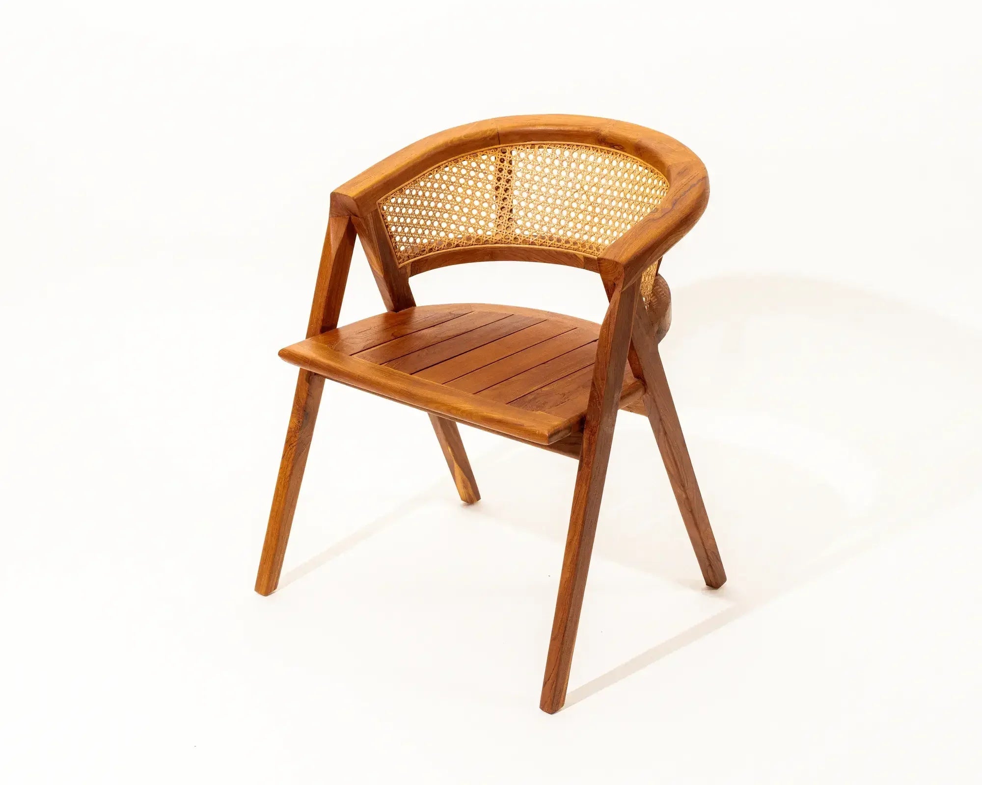 Eirini Rattan Dining Chair Teak Wood