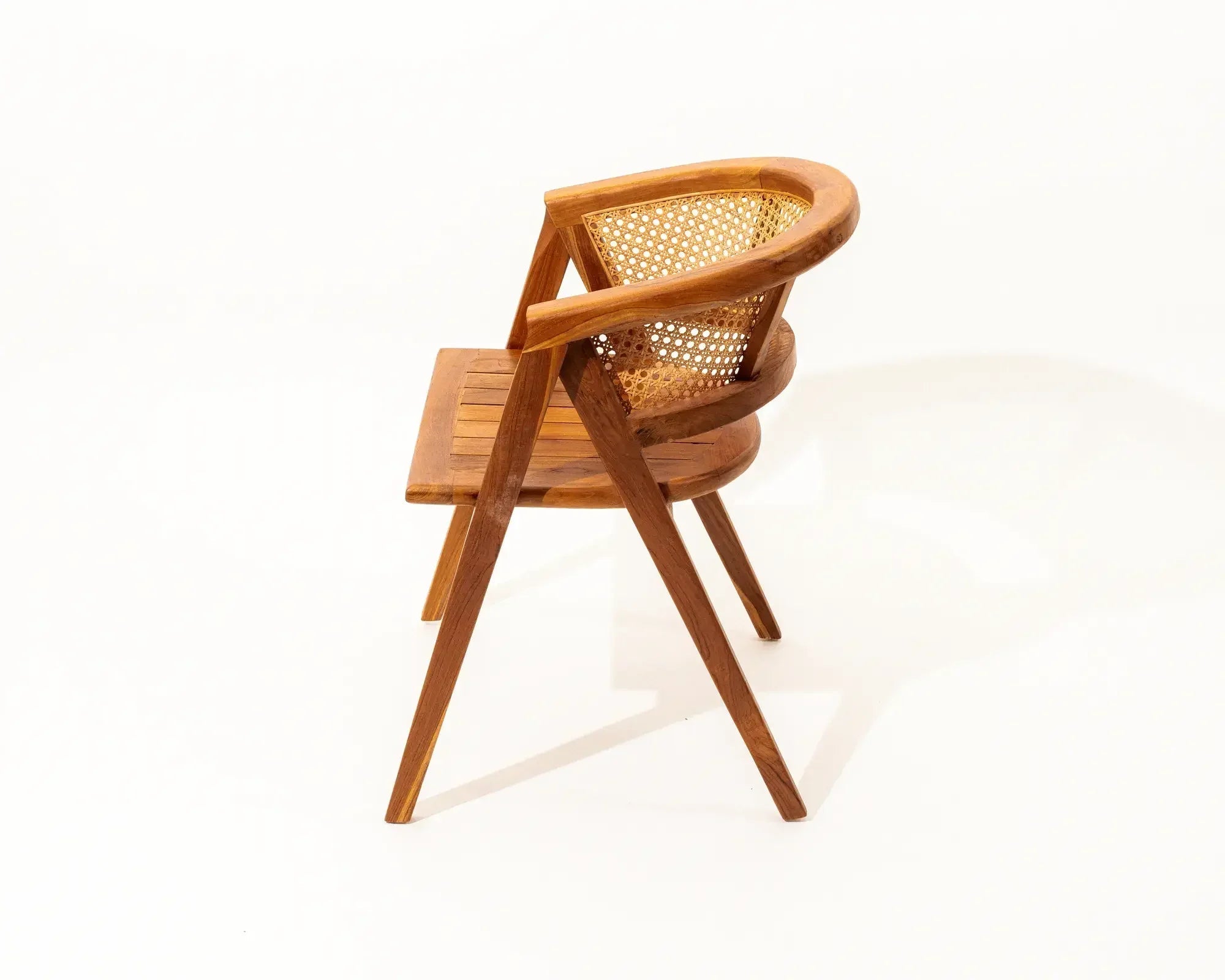 Eirini Rattan Dining Chair Teak Wood