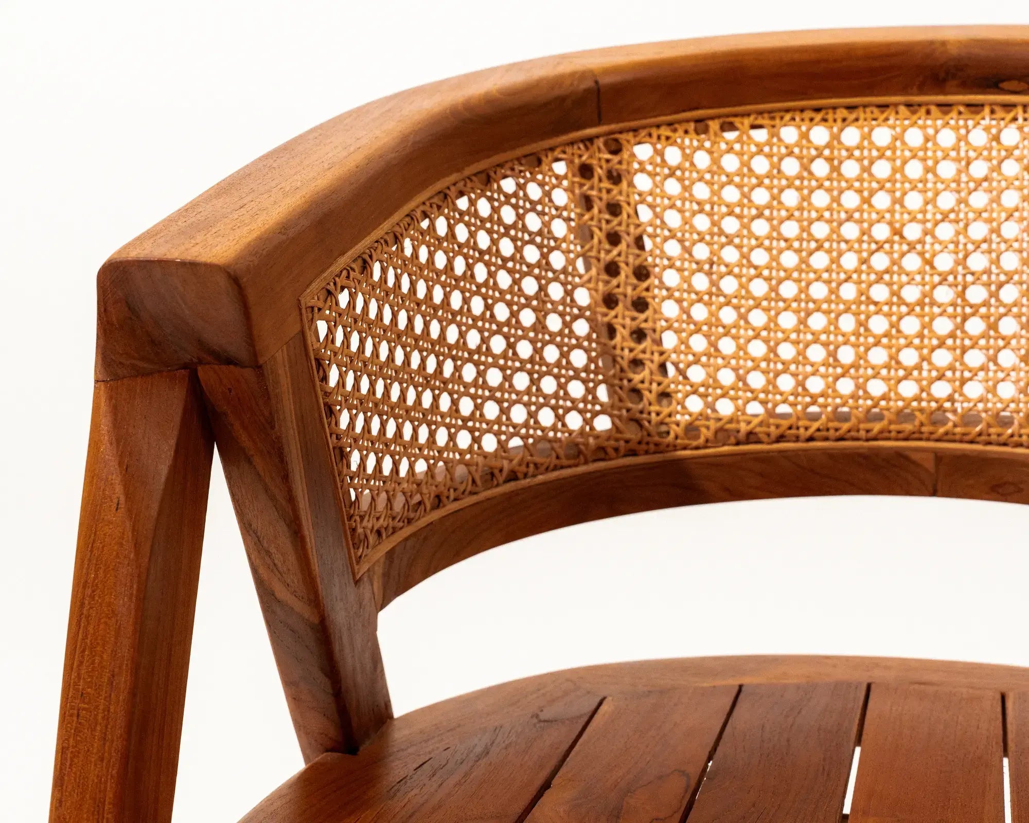 Eirini Rattan Dining Chair Teak Wood