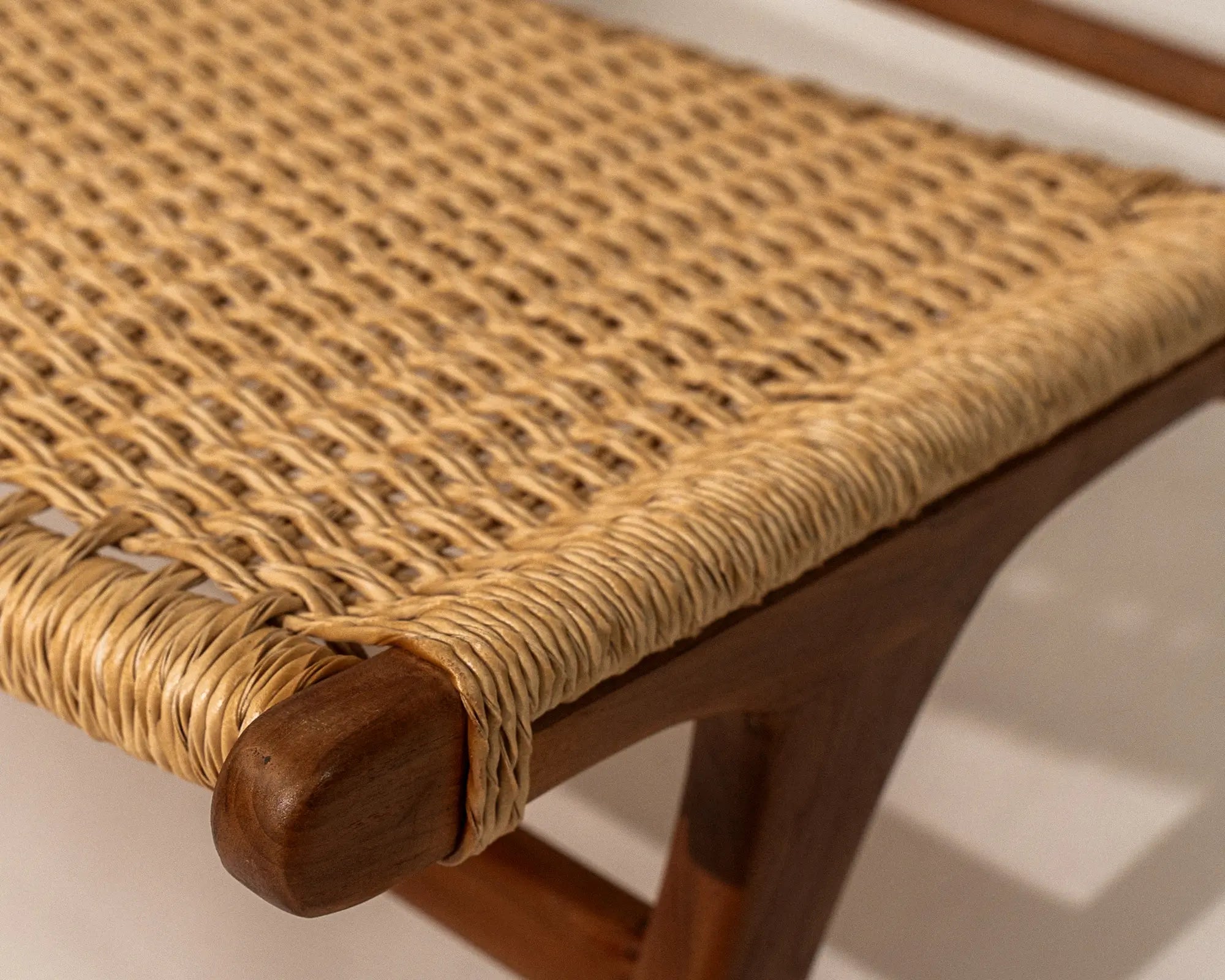 Hutan Rope Detail Lounge Chair Teak Wood