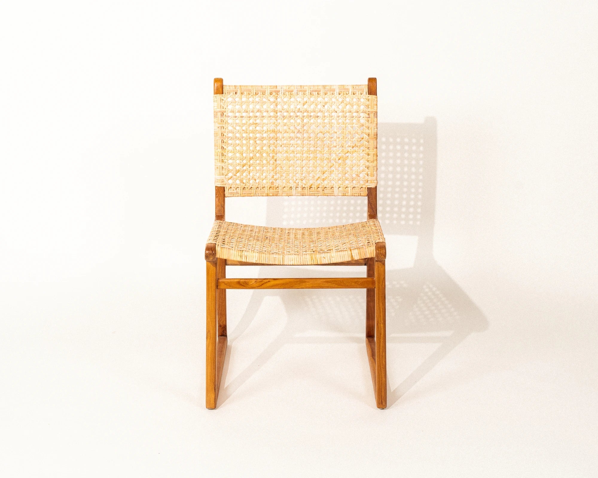 Kyma Rattan Dining Chair Teak Wood