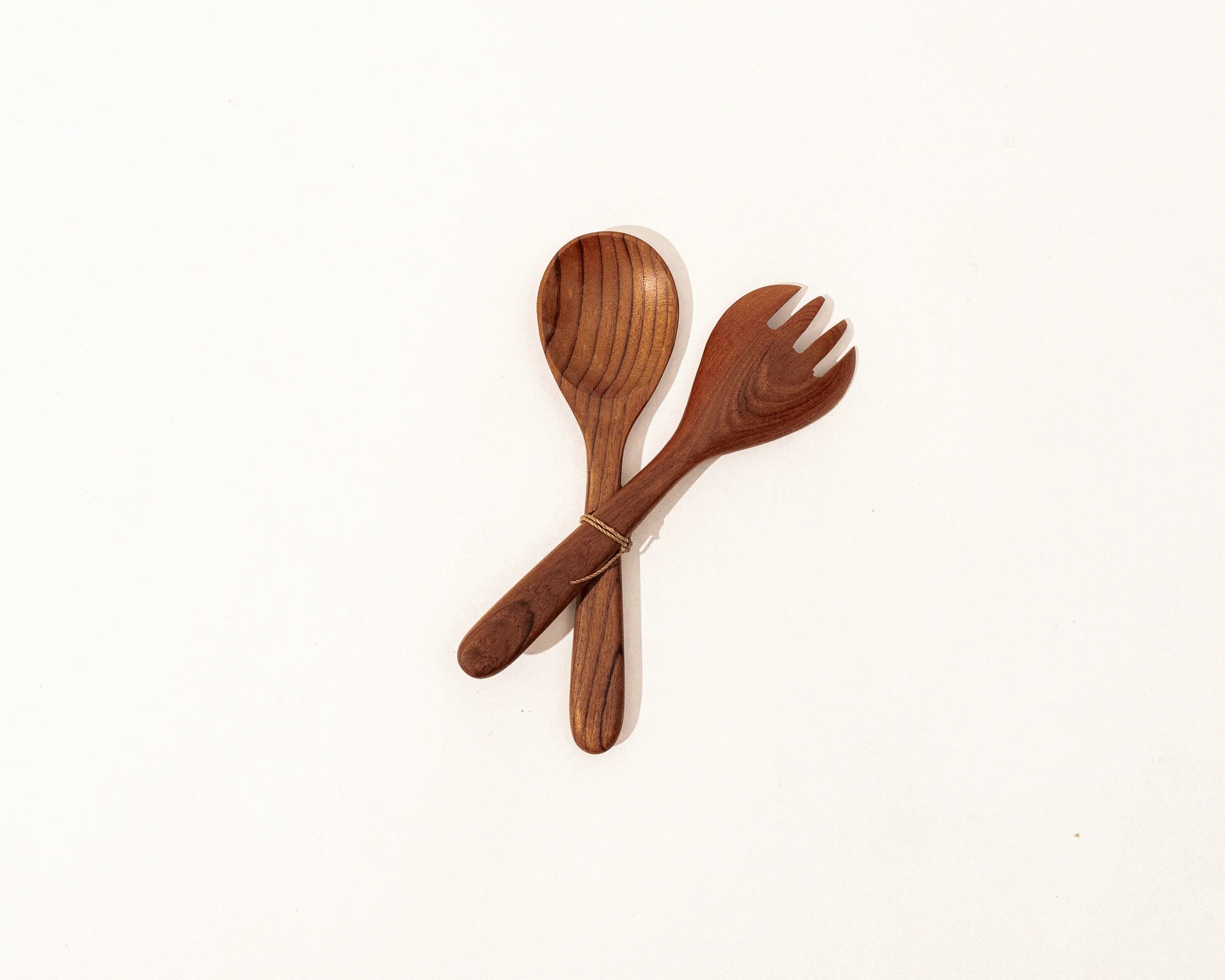 Lundy Teak Wood Salad servers