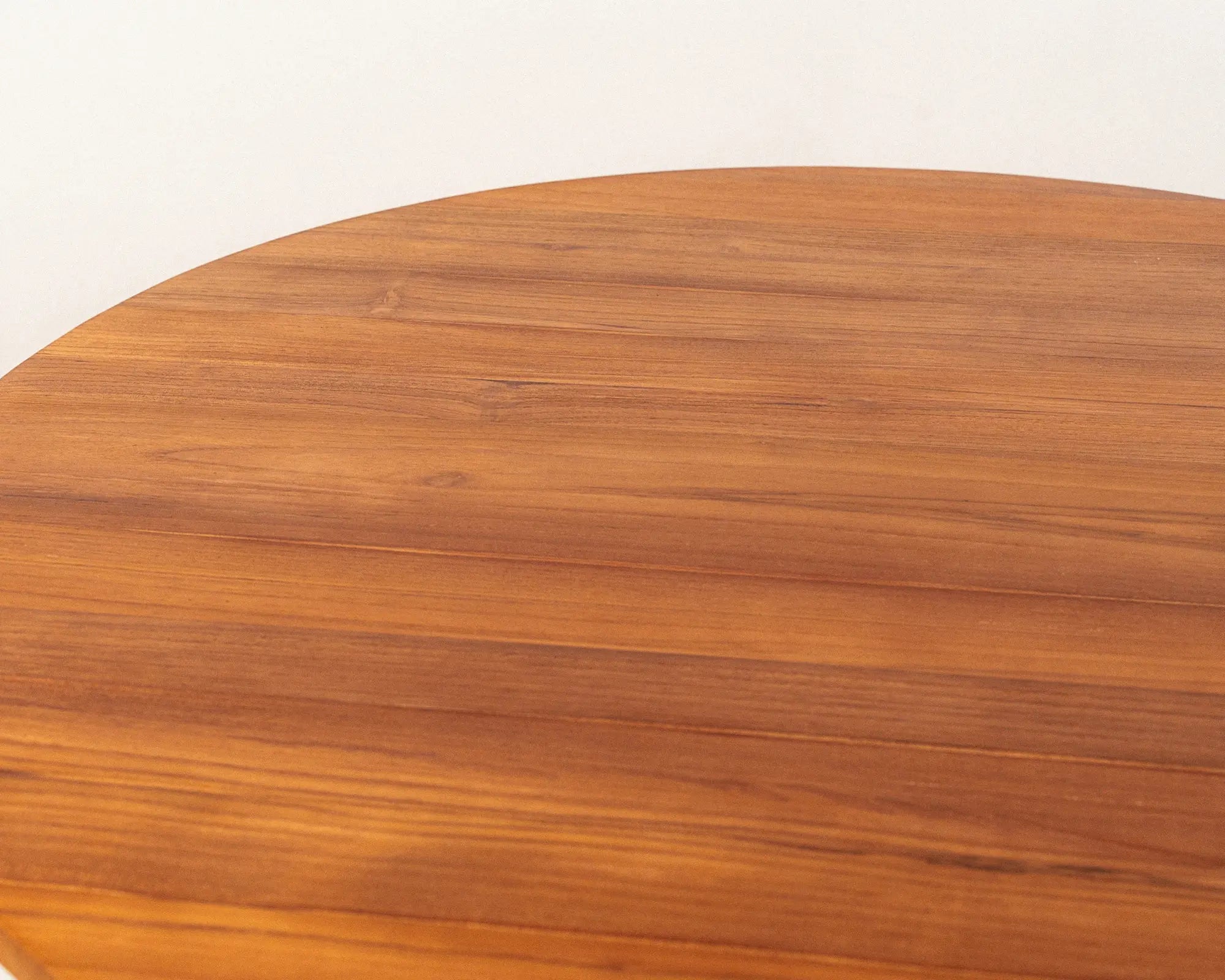 Mawingu Round Dining Table Natural Teak Wood