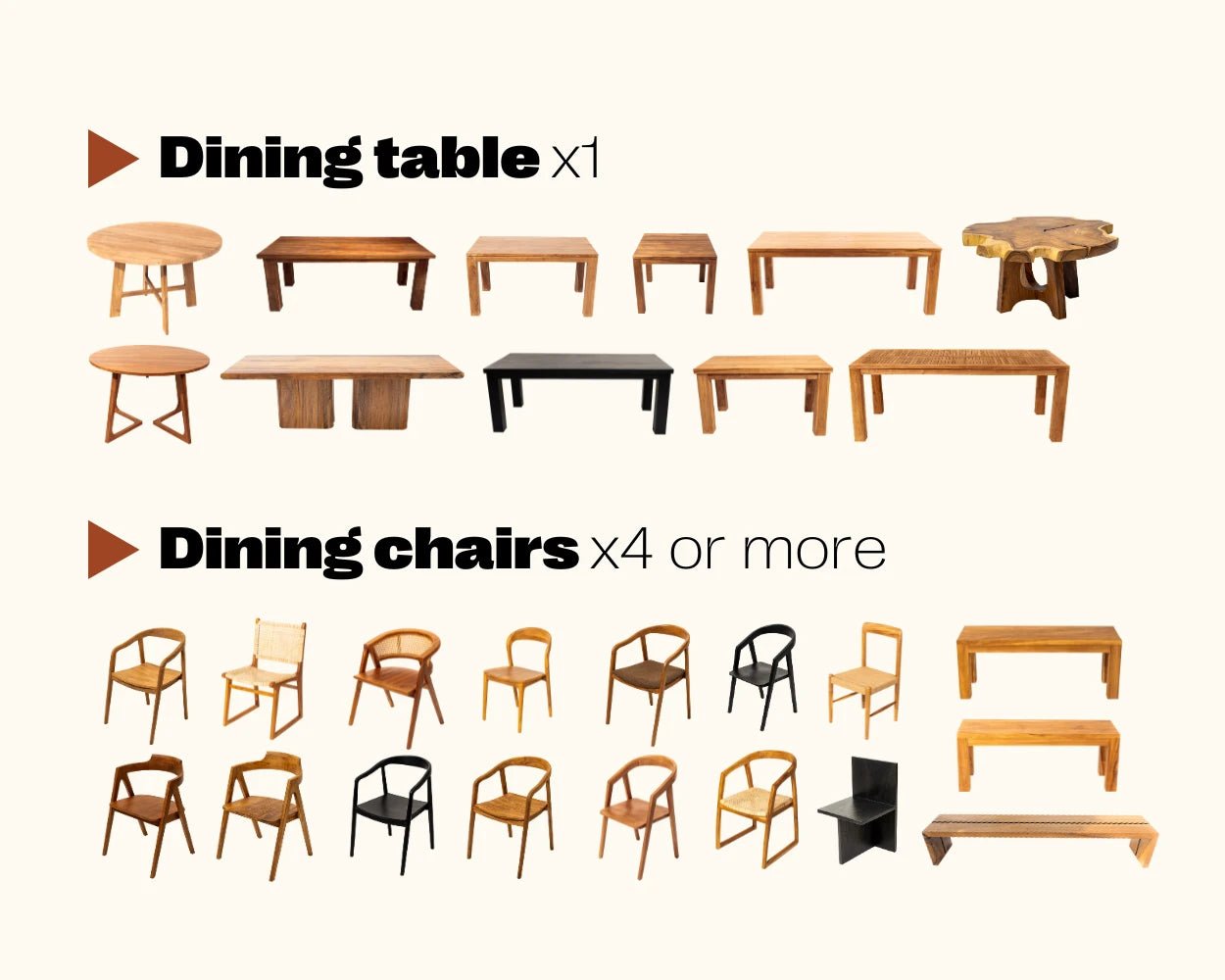 Matching Eating Set OMBAI - Bundle & Save - Mix & Match dining set