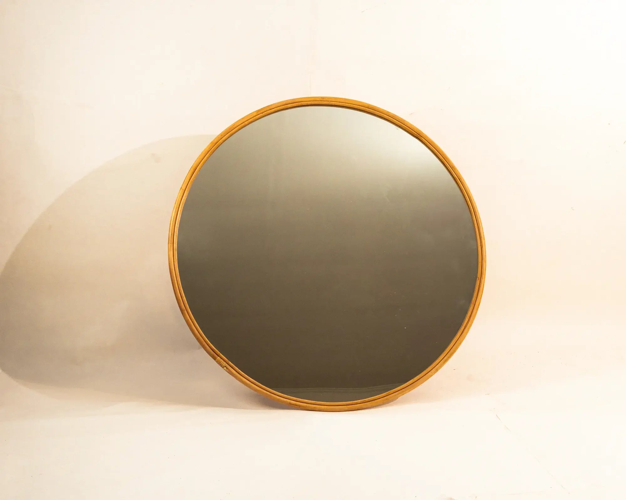 Nicoya Round Mirror Rattan Natural