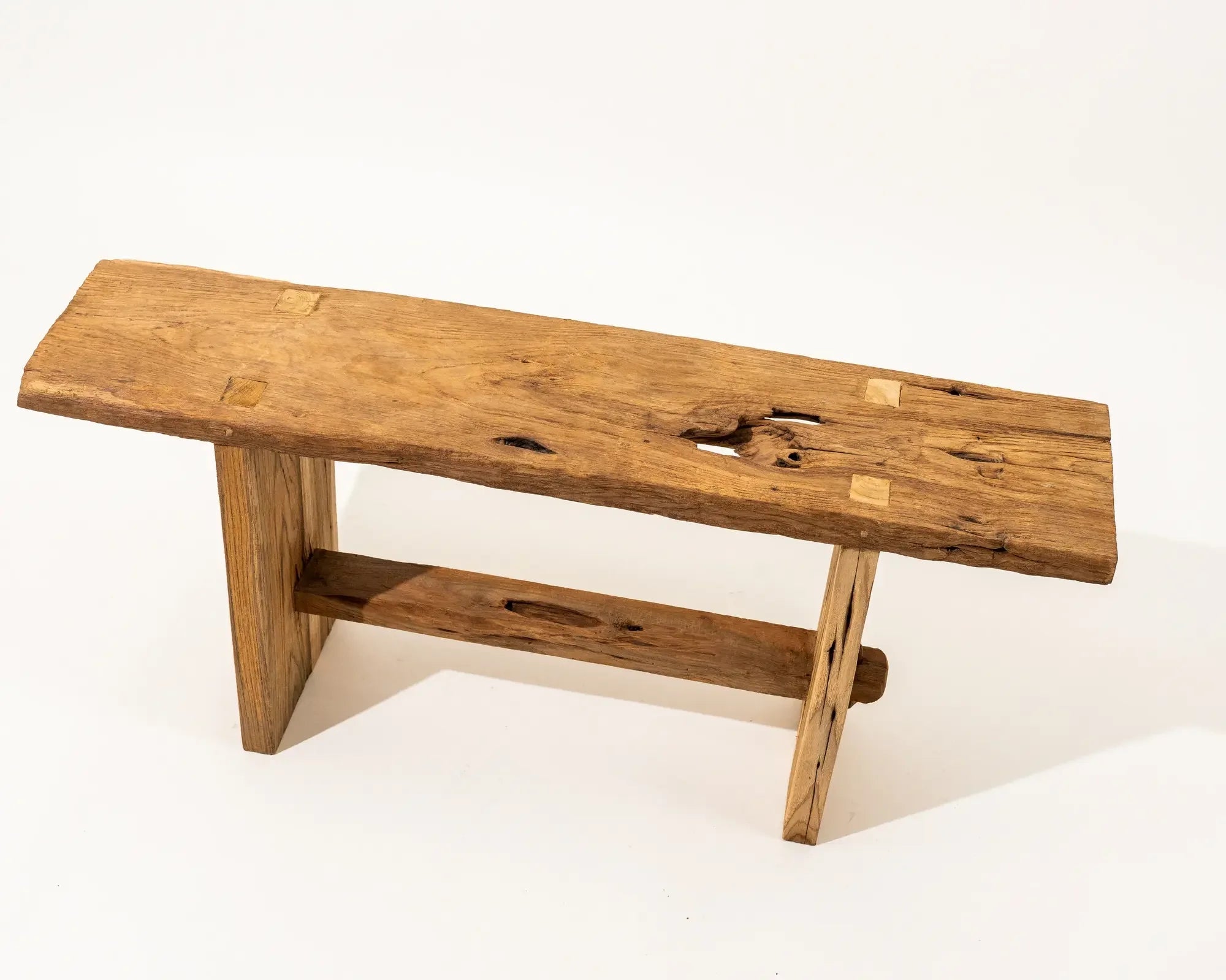 Palma Bench Storage Natural Teak Wood