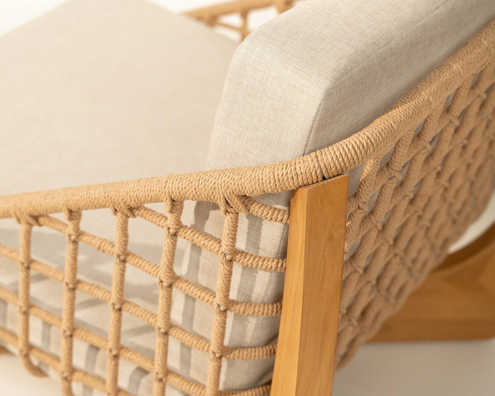 Cream cushions