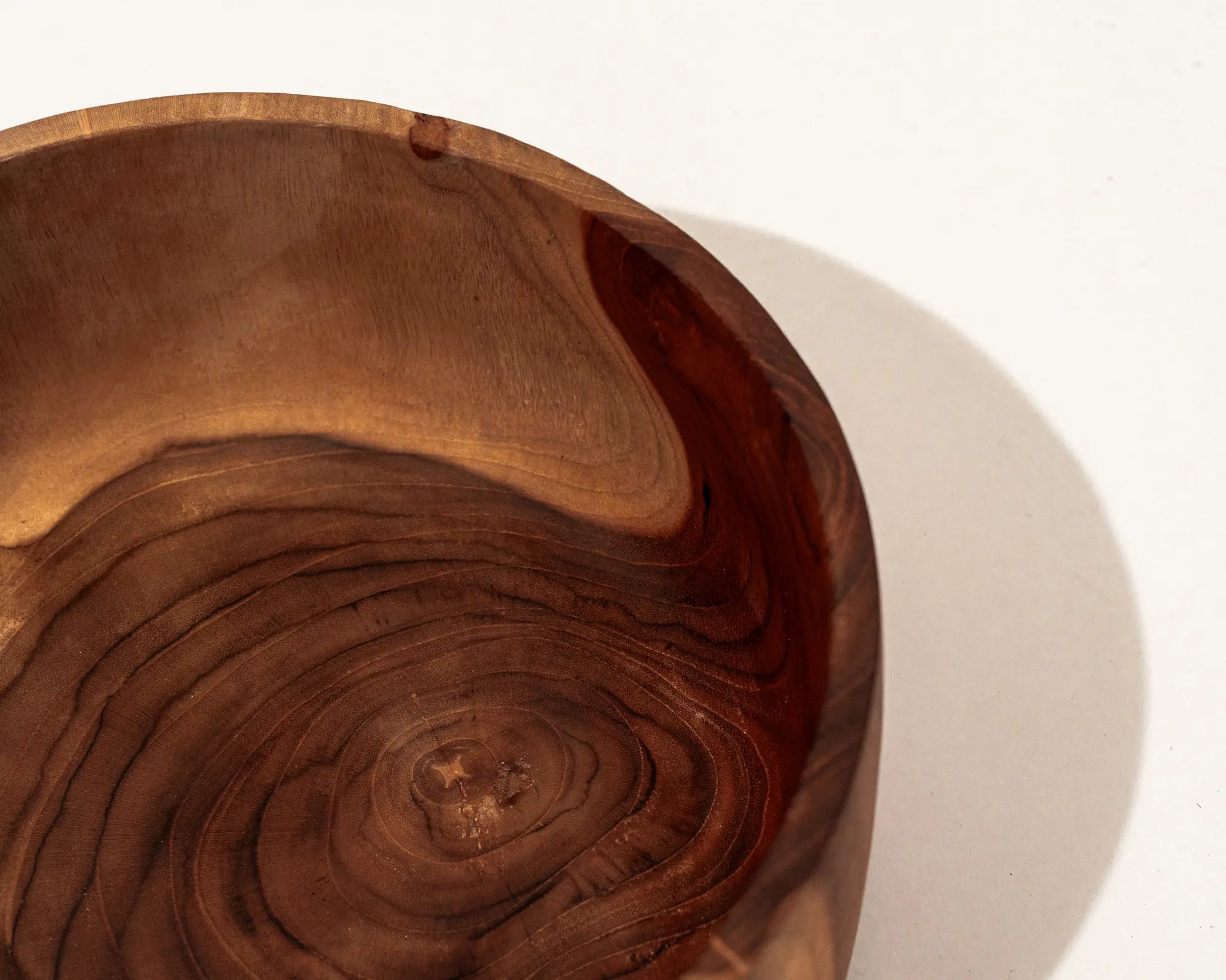 Seyana Handcrafted teak Wood Salad Bowl