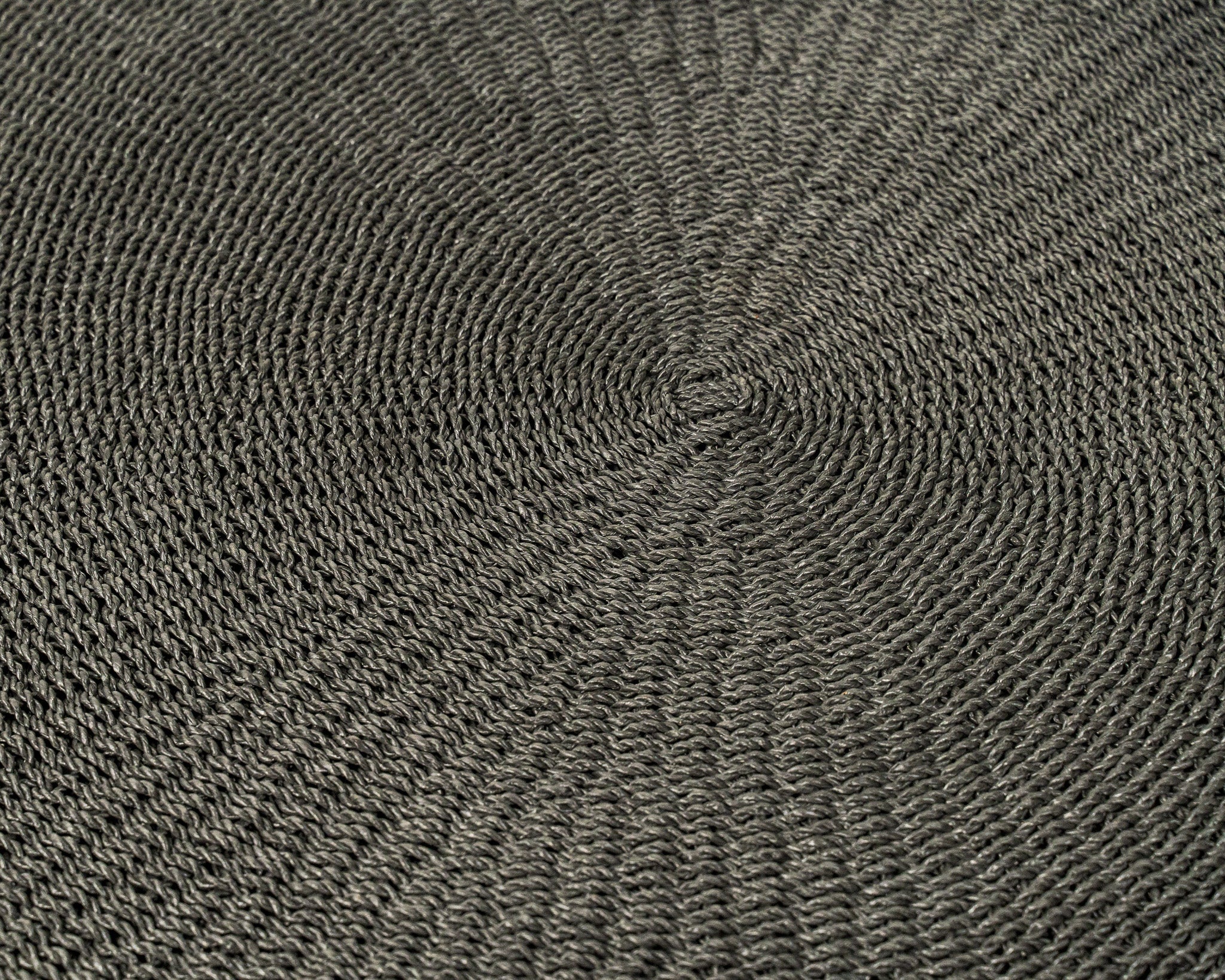 Skye Charcoal Grey Round Carpet (Large 180 cm)