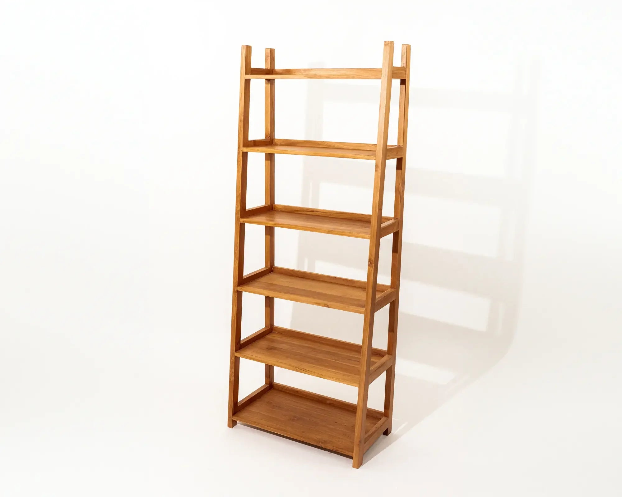 Tala Ladder Shelving Unit Natural Teak Wood