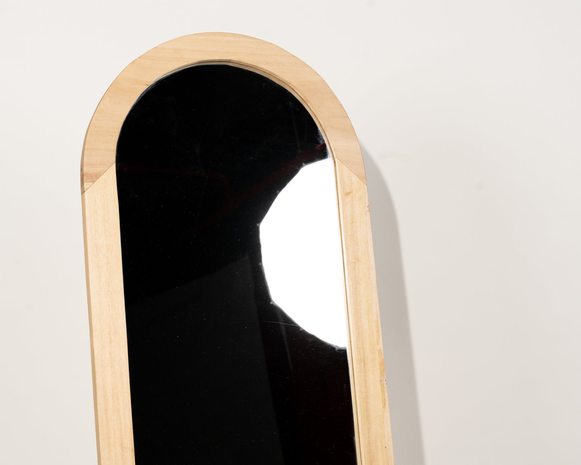 Valdes Arched Mirror Teak Wood