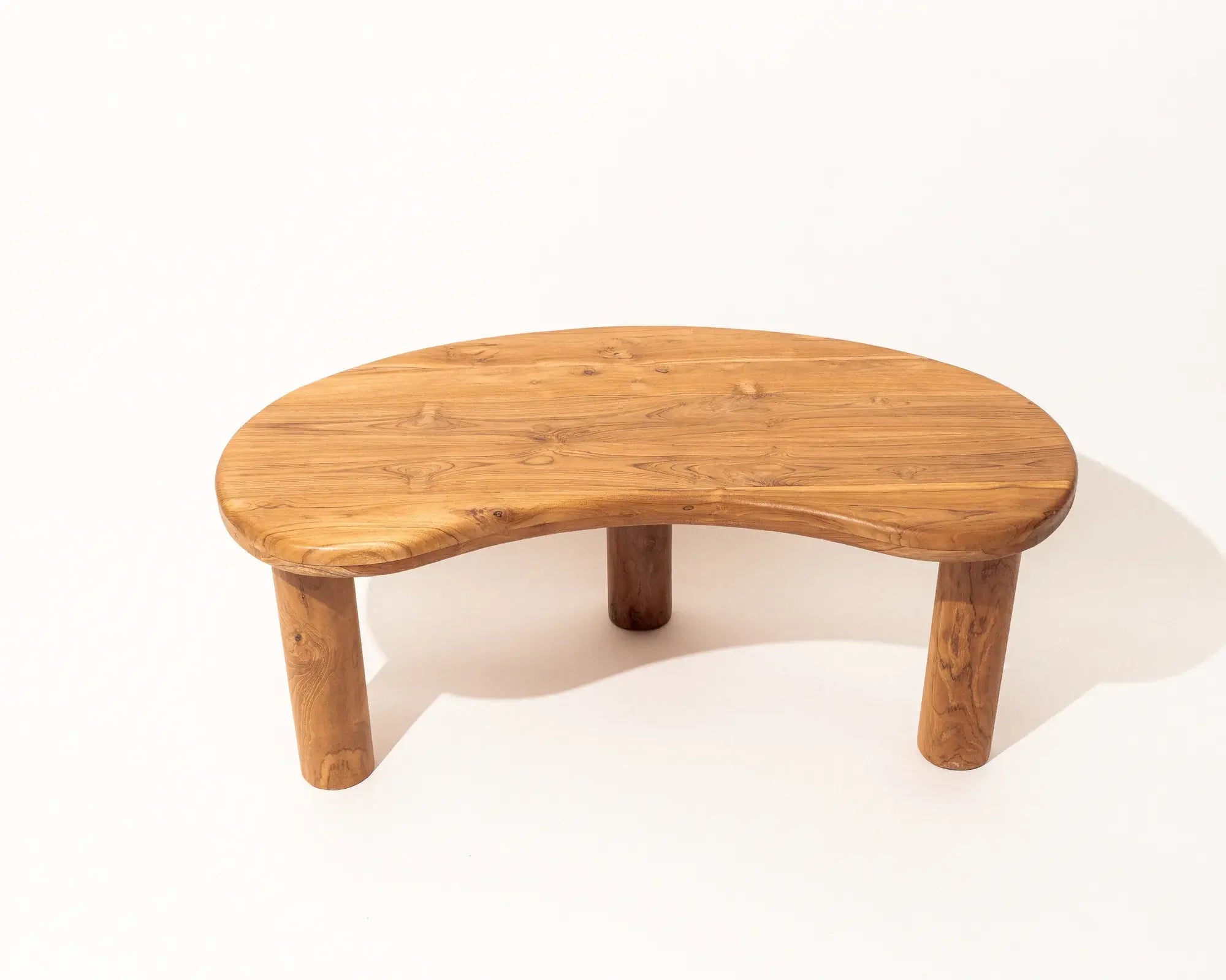 Zora Irregular Shape Coffee Table Teak wood