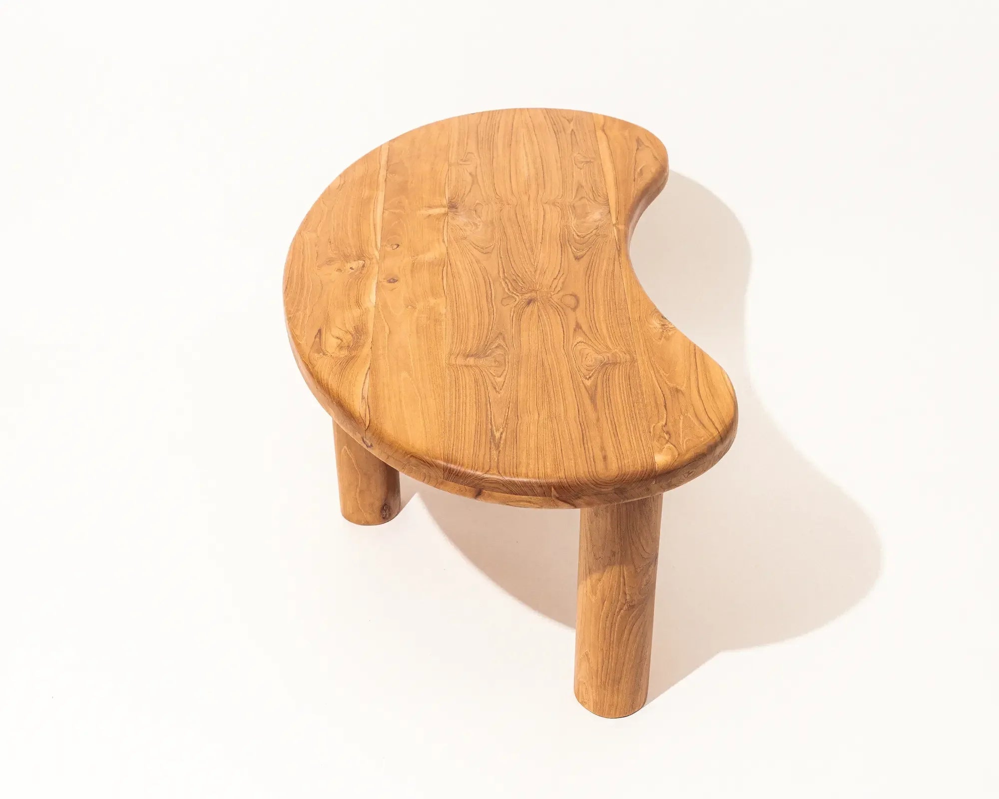 Zora Irregular Shape Coffee Table Teak wood